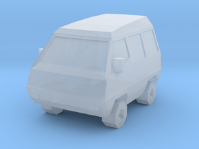 Overland Game - Delica Van in Clear Ultra Fine Detail Plastic