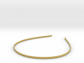 Headband Smooth - 4mm height - 1.5mm Thick in Tan Fine Detail Plastic