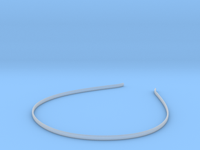 Headband Smooth - 4mm height - 1.5mm Thick in Clear Ultra Fine Detail Plastic