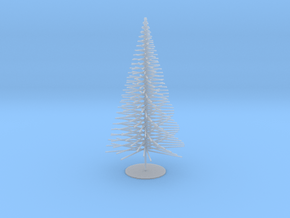 Simple Pine Tree - Type 1 in Clear Ultra Fine Detail Plastic