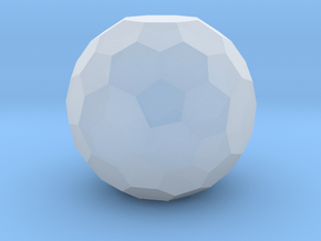 03. Truncated Snub Cube (Laevo) - 1in in Clear Ultra Fine Detail Plastic