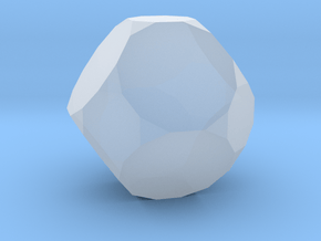 10. Truncated Truncated Octahedron - 1in in Clear Ultra Fine Detail Plastic