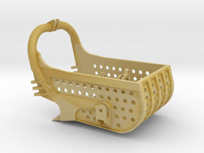 dragline bucket 3cuyd, with holes - scale 1/50 in Tan Fine Detail Plastic