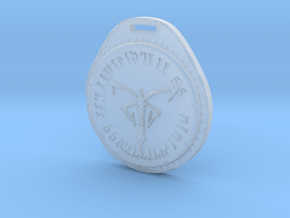 Resident Evil 4 Blue Medallion in Clear Ultra Fine Detail Plastic
