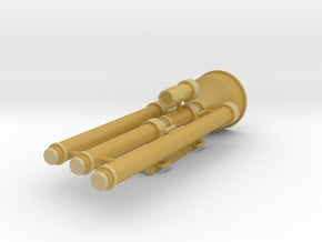 Tremie pipe set for 1500mm piles - scale 1/87 in Tan Fine Detail Plastic