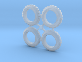 Airsoft M4 Prowin/Dytac spec variable Hopup wheels in Clear Ultra Fine Detail Plastic