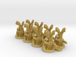 Space Dwarf Lord 6mm version 8-pack in Tan Fine Detail Plastic