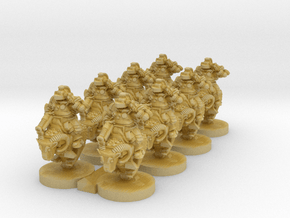 Space Dwarf Cavalry 8-pack in Tan Fine Detail Plastic