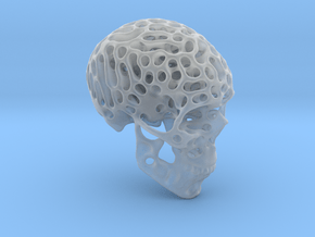 Skull - Reaction Diffusion Sculpture in Clear Ultra Fine Detail Plastic