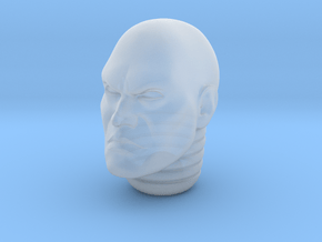 Bald Space Marine Head 1/18 Scale Joy Toy in Clear Ultra Fine Detail Plastic