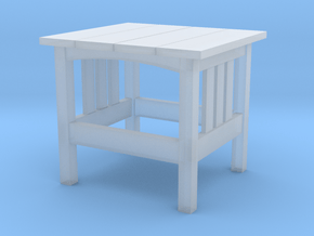 Mission End Table 1/12 scale in Clear Ultra Fine Detail Plastic