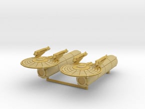 Federation Light Transport with Container 1/7000 in Tan Fine Detail Plastic