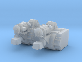1027 - MotorGearboxCombined (1-96 scale) in Clear Ultra Fine Detail Plastic