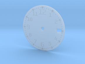 28 mm nh35 watch dial in Clear Ultra Fine Detail Plastic