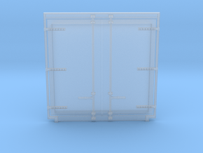 Freightliner Container non-ISO doors - 4mm scale in Clear Ultra Fine Detail Plastic