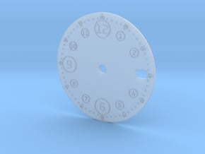 28 mm nh35 watch dial in Clear Ultra Fine Detail Plastic