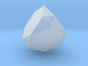 01. Rectified Truncated Tetrahedron - 10mm in Clear Ultra Fine Detail Plastic