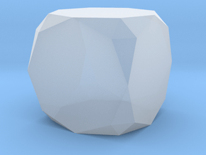 03. Rectified Truncated Cube - 1in in Clear Ultra Fine Detail Plastic