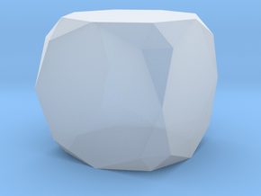 03. Rectified Truncated Cube - 10mm in Clear Ultra Fine Detail Plastic