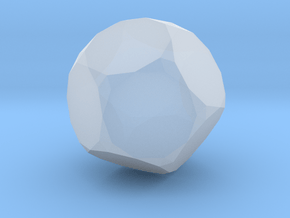 08. Rectified Truncated Dodecahedron - 1in in Clear Ultra Fine Detail Plastic