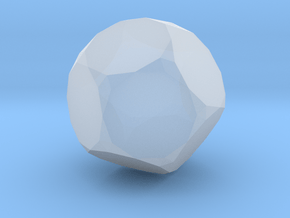 08. Rectified Truncated Dodecahedron - 10mm in Clear Ultra Fine Detail Plastic