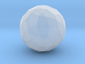 10. Rectified Snub Dodecahedron - 1in in Clear Ultra Fine Detail Plastic