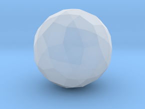 10. Rectified Snub Dodecahedron - 10mm in Clear Ultra Fine Detail Plastic