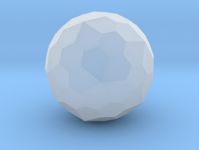06.Truncated Pentakis Dodecahedron Pattern 2 - 1in in Clear Ultra Fine Detail Plastic
