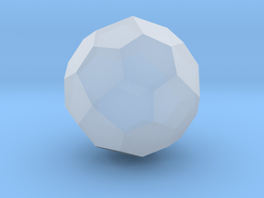 08. Truncated Tetrakis Hexahedron Pattern 2 - 1in in Clear Ultra Fine Detail Plastic