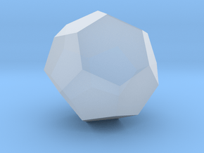 11. Truncated Triakis Tetrahedron - 1in in Clear Ultra Fine Detail Plastic