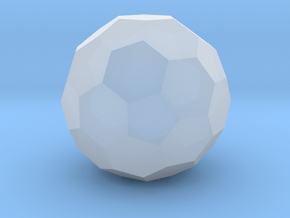 02. Chamfered Dodecahedron - 1in in Clear Ultra Fine Detail Plastic