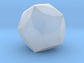 03. Chamfered Icosahedron - 10mm in Clear Ultra Fine Detail Plastic