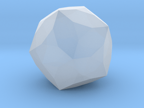 03. Chamfered Icosahedron - 1in in Clear Ultra Fine Detail Plastic