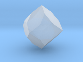 04. Chamfered Octahedron - 10mm in Clear Ultra Fine Detail Plastic