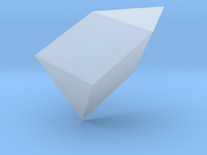 07. Elongated Triangular Pyramid - 10mm in Clear Ultra Fine Detail Plastic