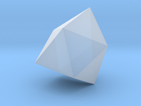 10. Gyroelongated Square Pyramid - 1in in Clear Ultra Fine Detail Plastic
