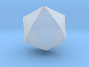 11. Gyroelongated Pentagonal Pyramid - 1in in Clear Ultra Fine Detail Plastic