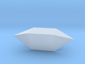 14. Elongated Triangular Dipyramid - 1in in Clear Ultra Fine Detail Plastic