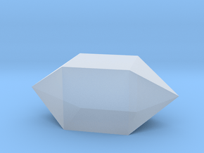 15. Elongated Square Dipyramid - 10mm in Clear Ultra Fine Detail Plastic
