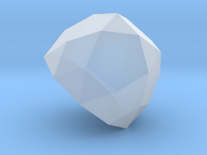 25. Gyroelongated Pentagonal Rotunda - 1in in Clear Ultra Fine Detail Plastic