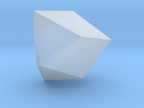 51. Triaugmented Triangular Prism - 1in in Clear Ultra Fine Detail Plastic