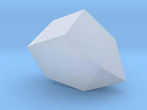 53. Biaugmented Pentagonal Prism - 1in in Clear Ultra Fine Detail Plastic