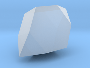55. Parabiaugmented Hexagonal Prism - 1in in Clear Ultra Fine Detail Plastic