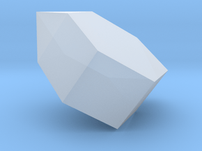 56. Metabiaugmented Hexagonal Prism - 1in in Clear Ultra Fine Detail Plastic