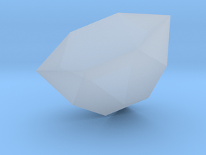 57. Triaugmented Hexagonal Prism - 1in in Clear Ultra Fine Detail Plastic