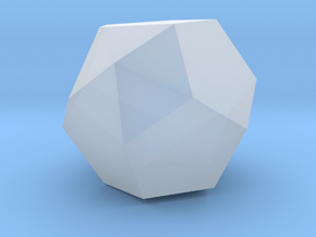59. Parabiaugmented Dodecahedron - 10mm in Clear Ultra Fine Detail Plastic