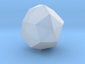 61. Triaugmented Dodecahedron - 10mm in Clear Ultra Fine Detail Plastic