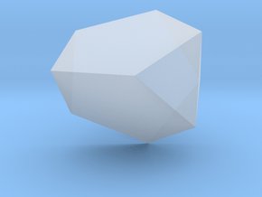 63. Tridiminished Icosahedron - 10mm in Clear Ultra Fine Detail Plastic