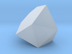 64. Augmented Tridiminished Icosahedron - 1in in Clear Ultra Fine Detail Plastic