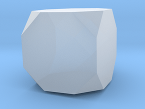 66. Augmented Truncated Cube - 1in in Clear Ultra Fine Detail Plastic